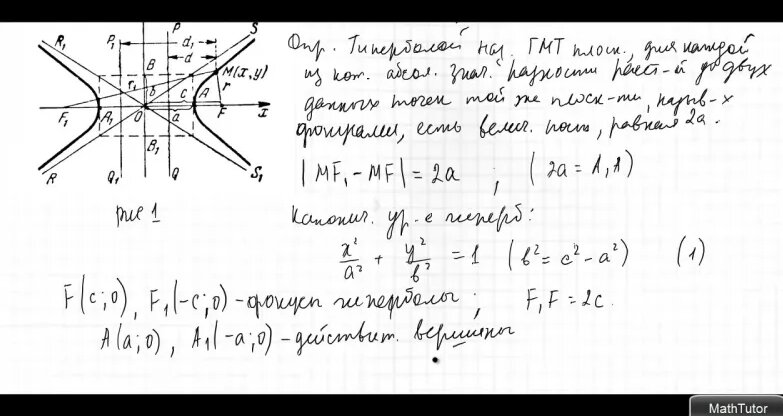 38. Кривые второго порядка- гипербола и парабола (основные формулы ...