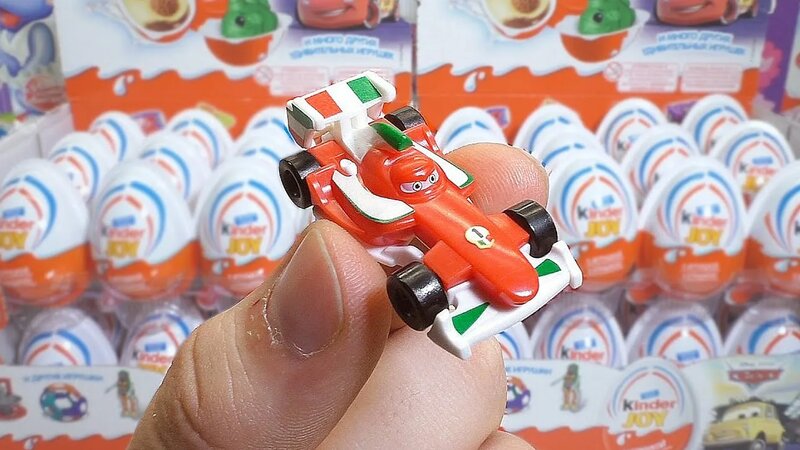 Киндер Сюрприз Тачки, игрушки машинки в Киндер Джой сюрпризах (Kinder ...