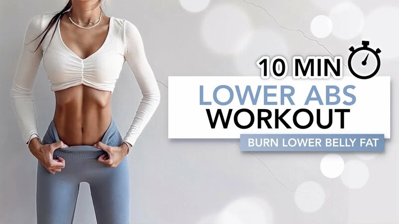10 MIN LOWER ABS WORKOUT Burn Stubborn Lower Belly Fat Eylem Abaci