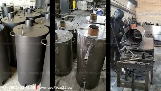 Водогрей печь нагреватель для бассейна на дровах! Как нагреть воду в ...