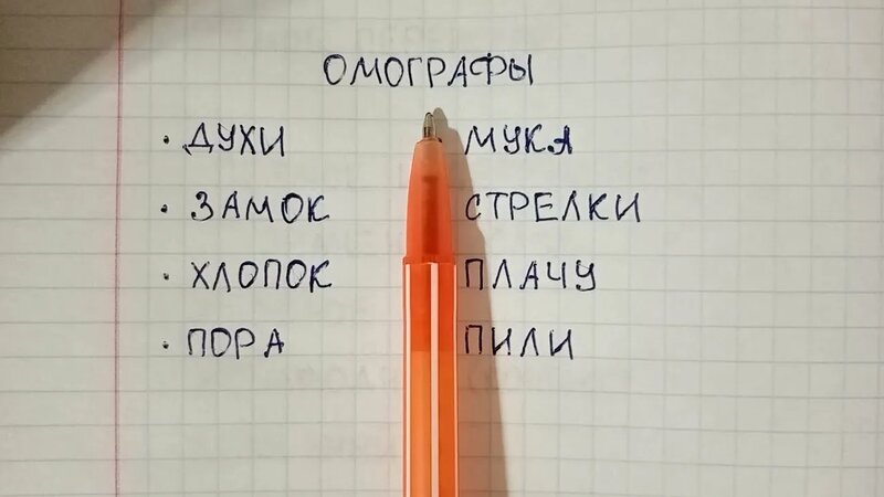Что такое омографы в русском языке и чем они отличаются от омонимов ...