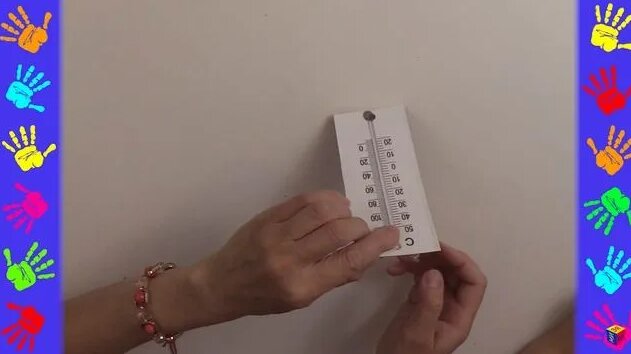 Как сделать бумажный термометр. Пoделки из бумаги. Развивающее видео ...