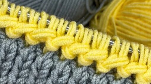 БОЖЕ КАК Красиво! Простой узор из 2 петель! | Пара спиц вязание с Тоней ...