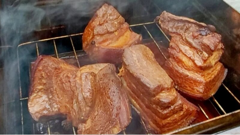 Копченое сало с мясом в специальном маринаде. Пошаговый рецепт. Сало ...