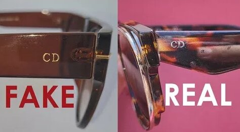 Christian Dior sunglasses real vs fake. How to spot fake Dior eyewear