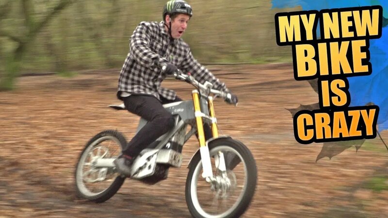 My new bike is crazy electric motocross mtb hybrid