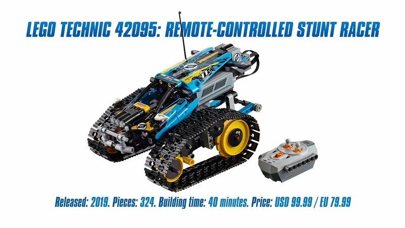 LEGO Technic 42095 Remote Controlled Stunt Racer In depth Review Speed Build Parts List 4K
