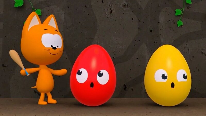 Игра бродилка - Котёнок Котэ и Яйца - Мультик прохождение игры для ...