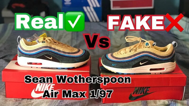 Nike Air Max 1 97 Sean Wotherspoon REAL VS FAKE UA Comparison hey ozzy on Instagram