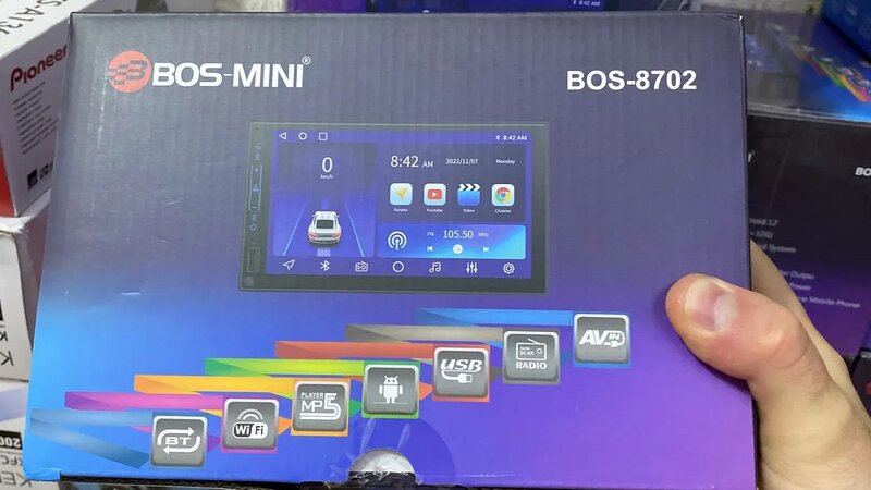 Отличная Андроид магнитола за 5 тысяч с навигатором и Carplay Bos mini ...