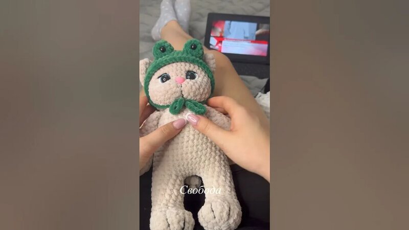 Котик в шапочке лягушки, как вам? - Смотреть онлайн в поиске Яндекса по ...