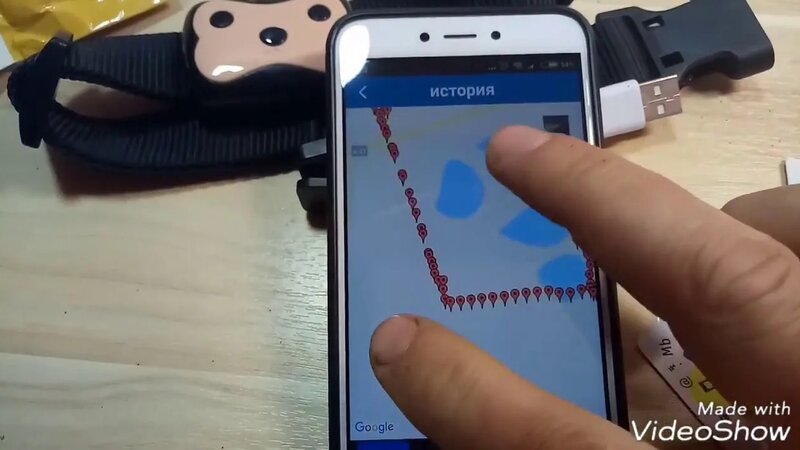 ошейник для собак с gps навигатором распаковка с Алиэкспресс