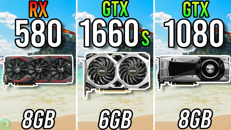RX 580 8GB vs GTX 1660 Super vs GTX 1080