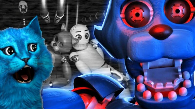 FNAC Крыса И Старый КОТ Аниматроник Пугают Охранника FNAF Five Nights ...