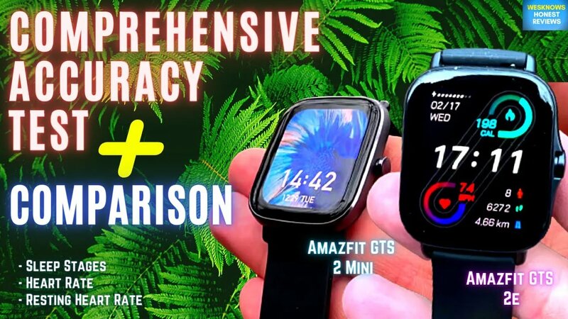 Complete Accuracy Test of Amazfit GTS 2 Mini vs GTS 2e Heart Rate Sleep Tests Polar H10 ECG