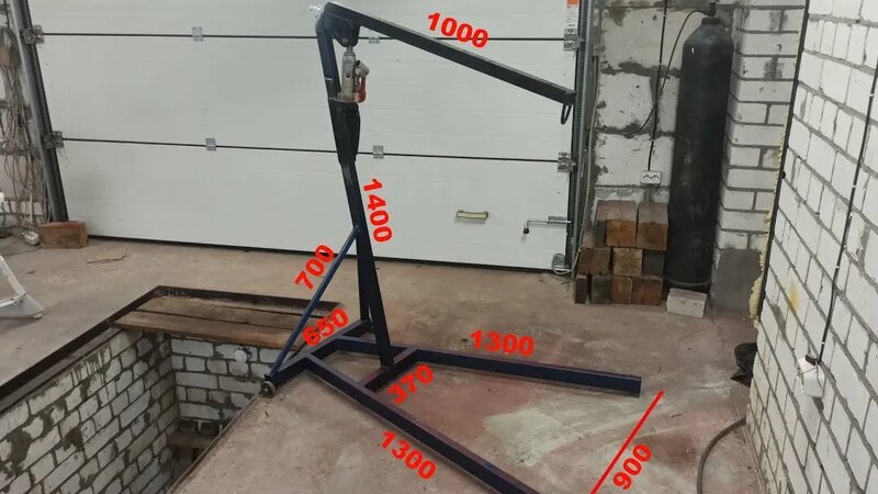 Гусь, Гидравлический подъемный кран своими руками, Homemade Hydraulic ...