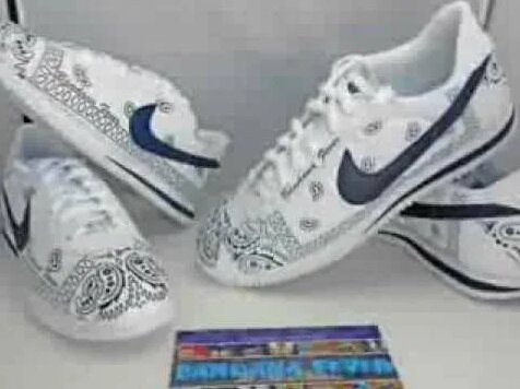 Nike Big Sack Navy Bandana Cortez Leather White Navy Whole by Bandana Fever