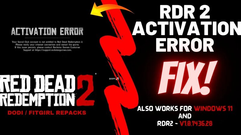 Red Dead Redemption 2 Activation Error - Fix! | 2024 (Works on 