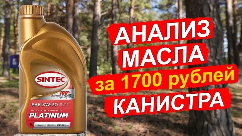 Sintec Platinum 5W-30 - Дешевое масло для японских, корейских и ...