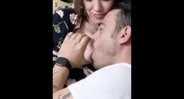 Hot Blonde Big Natural Pierced Tits Breastfeeds in Slow Mo Mesmerize
