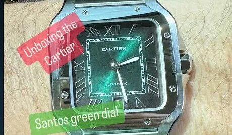 Unboxing Cartier Santos Green Dial Large Cartier new release 2023