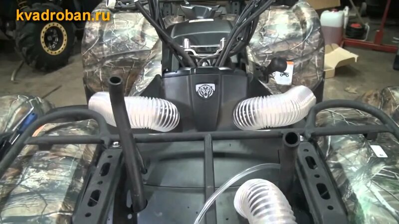 Вынос радиатора на квадроцикл. Шноркель Yamaha Grizzly 700. - Смотреть ...