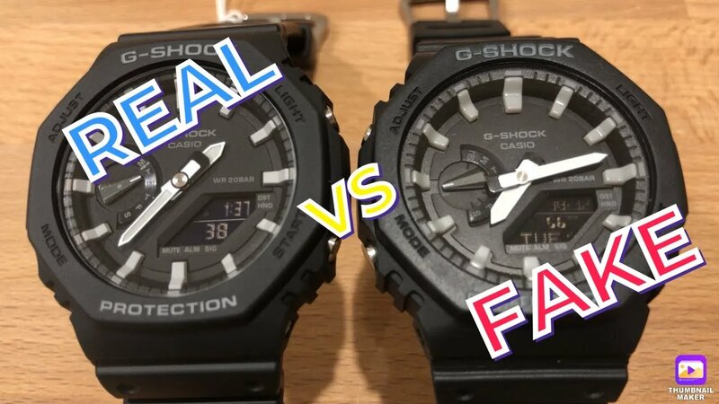 Fake vs Real Casio G Shock GA 2100 CasiOak unboxing