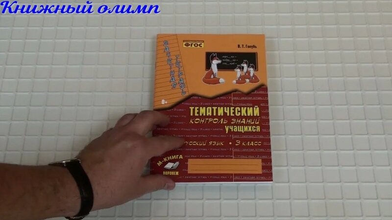 Тематический контроль знаний учащихся. Русский язык. Зачётная тетрадь 3 ...