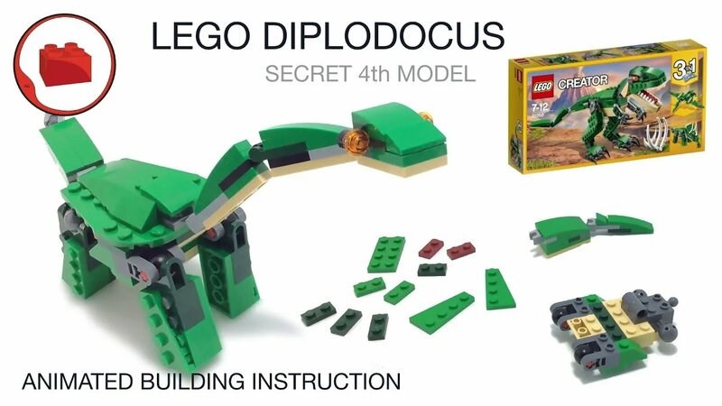 Lego dinosaur Brontosaurus or Diplodocus LEGO Creator 31058 4th model Brontosaurus