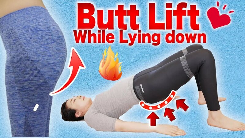Lift up Sagging Butt While Lying down Beginner Glutes Workout and Shiatsu Massage