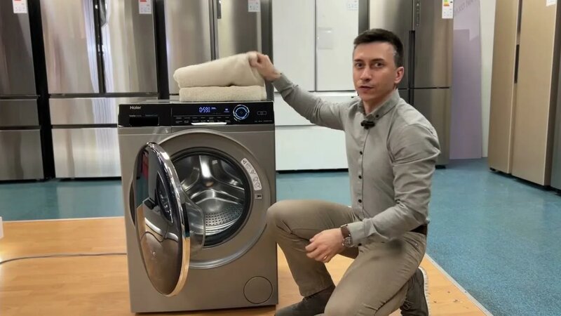Обзор стиральной машины с сушкой Haier Hwd80-Bp14979s - Смотреть онлайн ...
