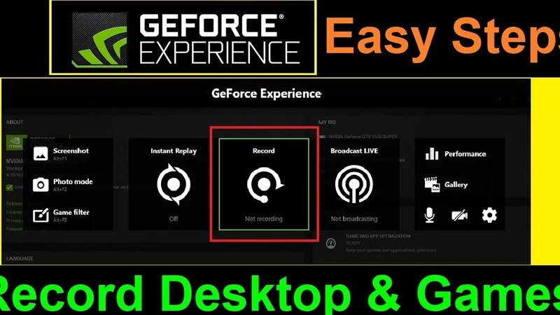 How to record with GeForce experience - [ Nvidia ] GeForce experience ...