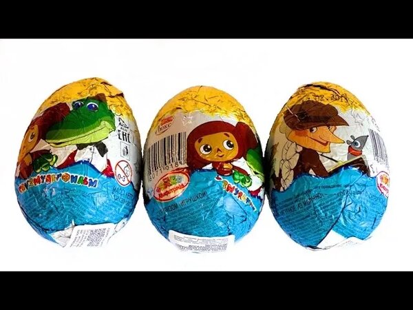 Surprise eggs. Шоколадные яйца Союзмультфильм "Чебурашка и крокодил ...