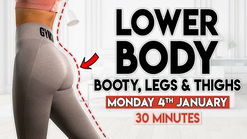 Lower BODY BURN butt legs thighs 30 minute Home Workout