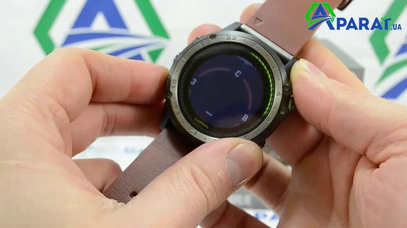 Garmin D2 Charlie Titanium Bezel with Leather and Silicone Bands 010 01733 30