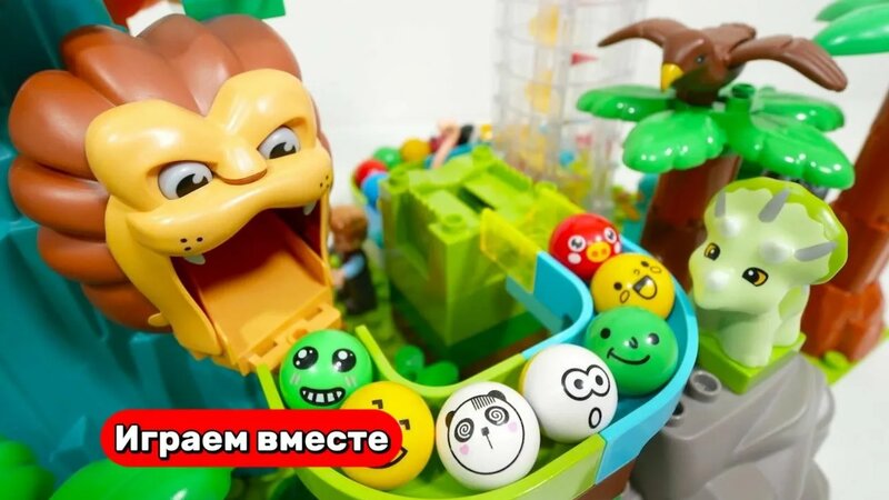 Развивающие видео для детей ! Строим детский конструктор с шариками ...