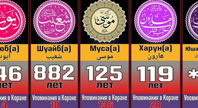 Все Пророки от Адама(а) до Мухаммадаﷺ #сравнение #ислам #пророк ...