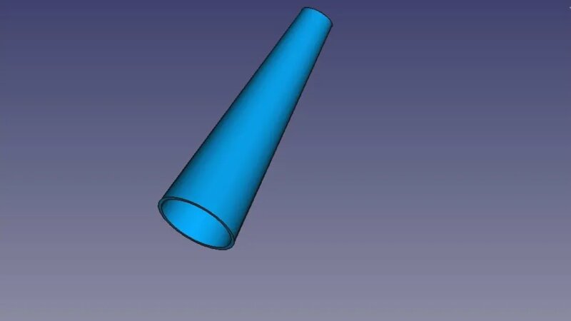 FreeCad Конусная трубка - Смотреть онлайн в поиске Яндекса по Видео