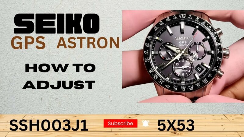 How to Set Time manually Seiko Astron GPS Sh003j1 5X53 timewatchdc