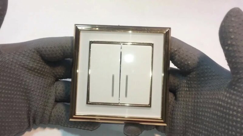 Выключатель двухклавишный с подсветкой SW-2G-LED Werkel (Веркель ...