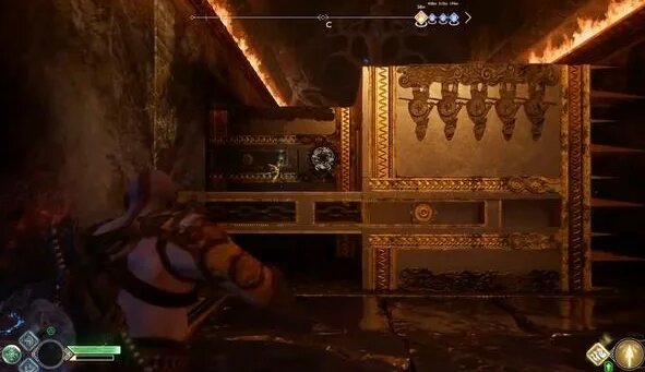 Прохождение God of War 2018 - Черная руна. Отключить защиту в хранилище ...
