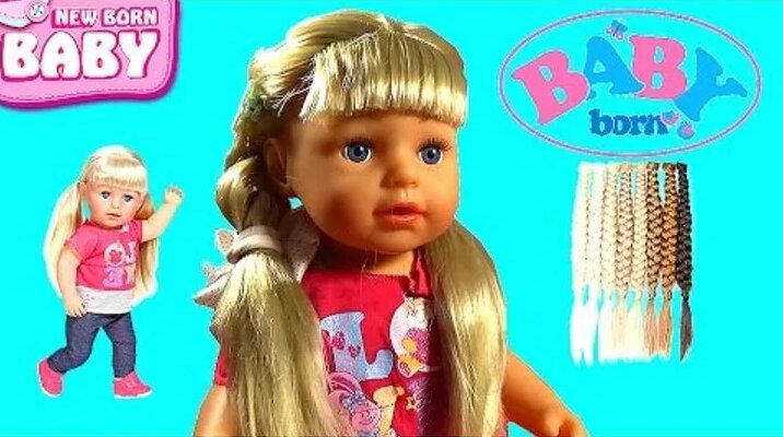 Новая Кукла БЕБИ БОН 2017 Как Мама делает прическу кукле сестричке baby ...
