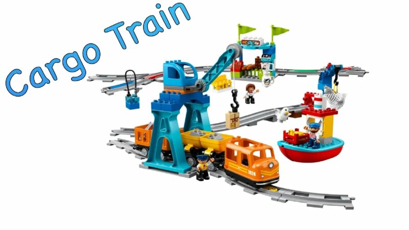 Lego cargo train duplo clearance