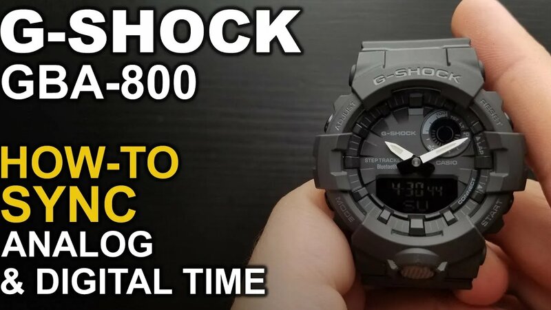 Gshock GBA 800 Adjusting watch hands Module 5554
