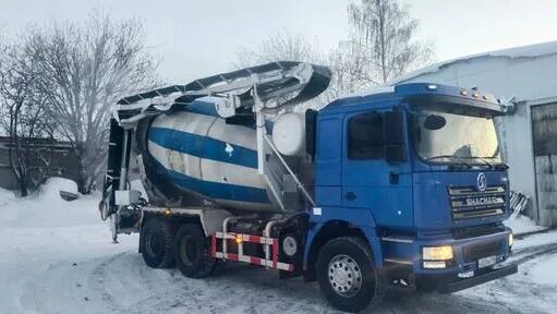 Миксер автобетоносмеситель Шакман Shacman с транспортерной лентой 12 ...