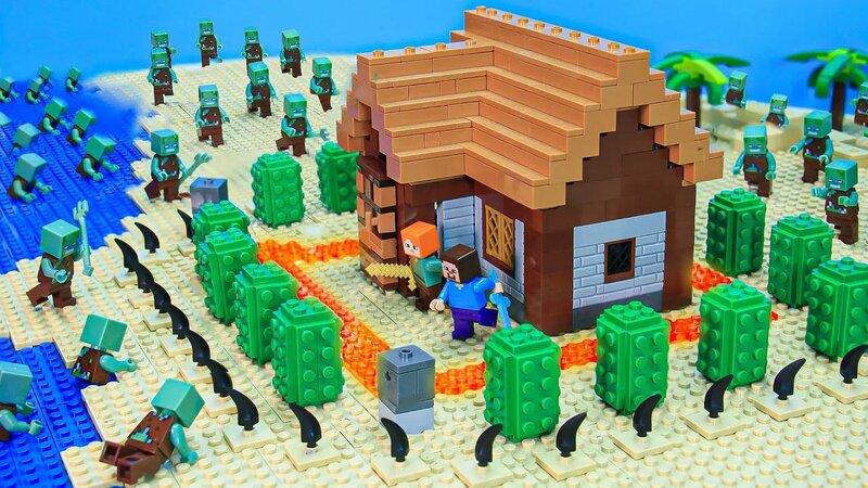 Лучшее из кирпичной шахты | 1000+ дней в Lego Minecraft - покадровая ...