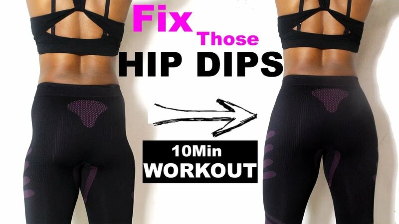 How to fix hip dip 10 Minutes HIP DIPS Workout FOR Wider HIPS large hips Abigail Ekweghi