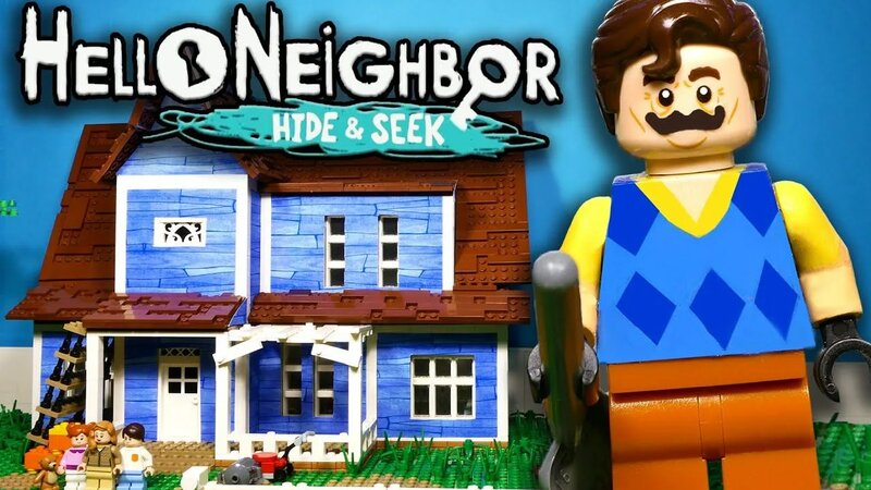 LEGO Hello Neighbor Hide and Seek LEGO Stop Motion Animation