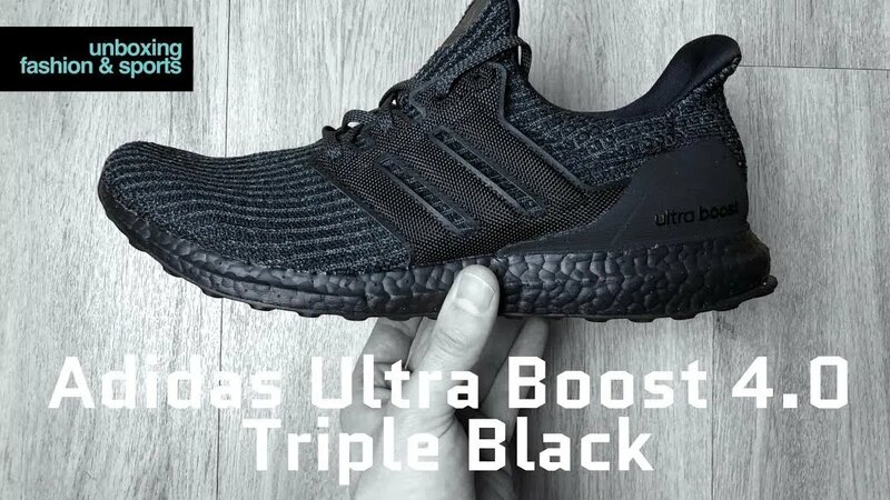 emergencia diseñador fuerte Adidas Ultra Boost 4.0 'Triple Black' | Unboxing & ON FEET | fashion shoes  | 2018 | 4K - поиск Яндекса по видео