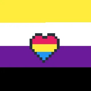 Pixilart - Non-binary pansexual flag by YOHIOloid56